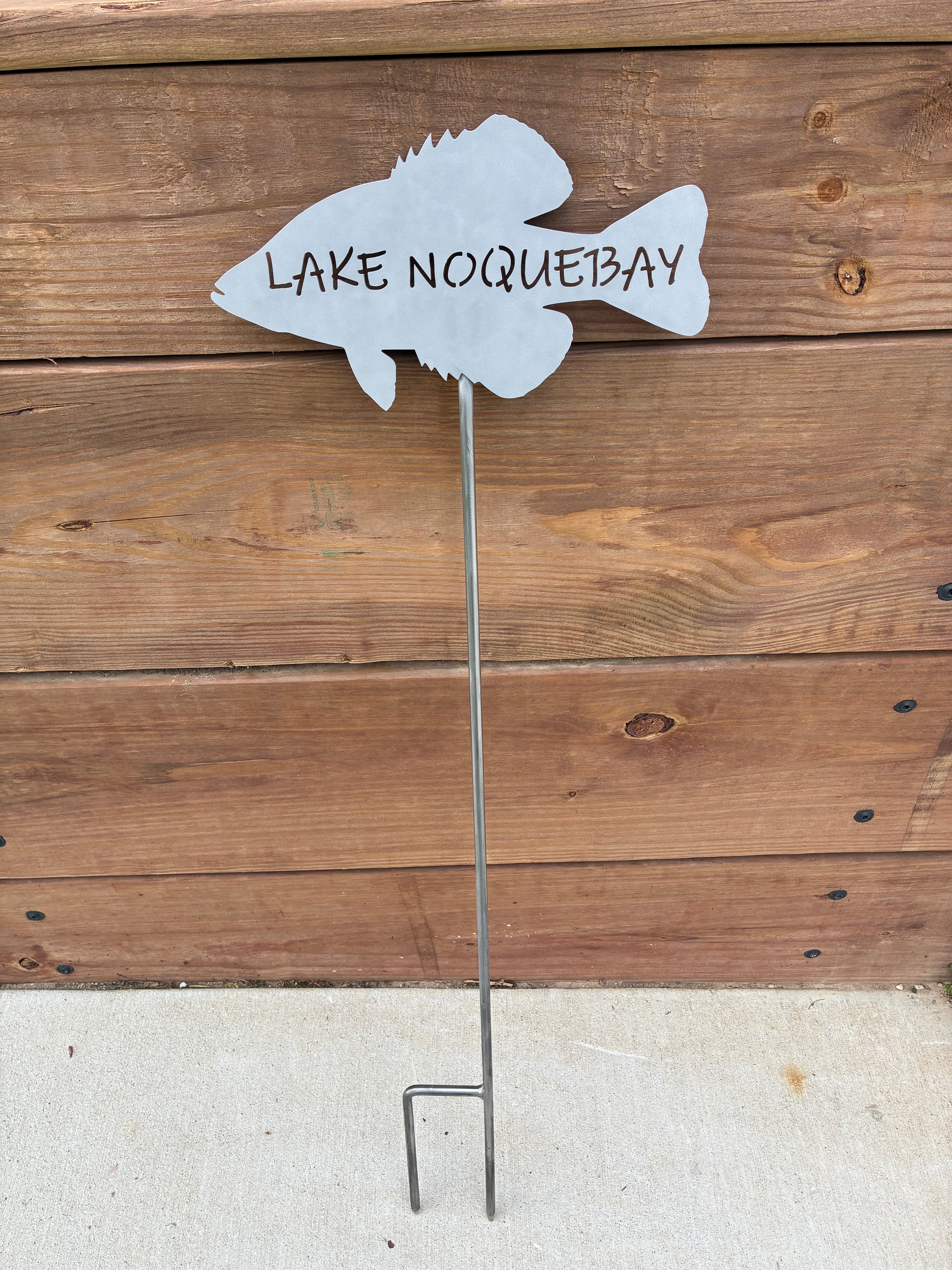 Custom Crappie with stake